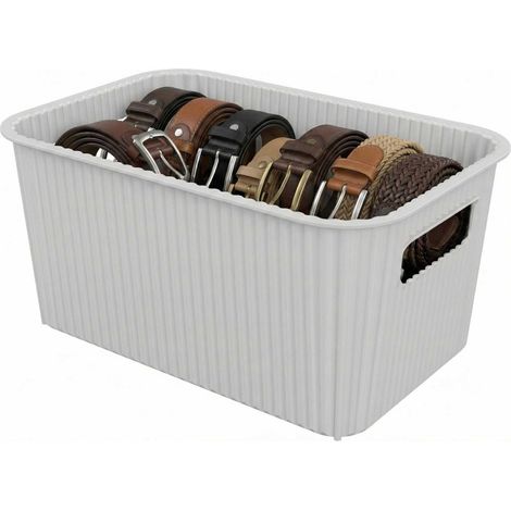 panier de rangement plastique 4L, banc cassé (1/5)