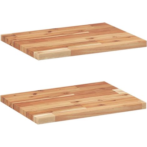 Étagères murales 2 pcs,Étagère flottante 40x30x2 cm acacia massif à l'huile CFW88425 (1/5)