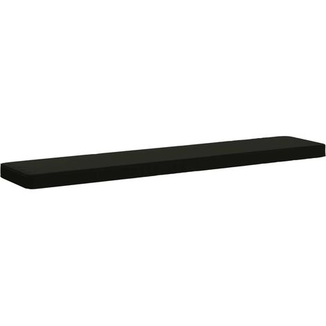 1-Piece Bench Cushion VUGHT 100% Polyester Black vidaXL