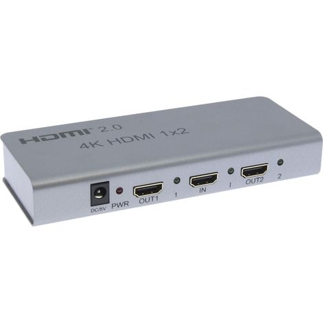 Yatek YK-0102-2.0 Splitter HDMI 2.0 Noir 4K 60Hz