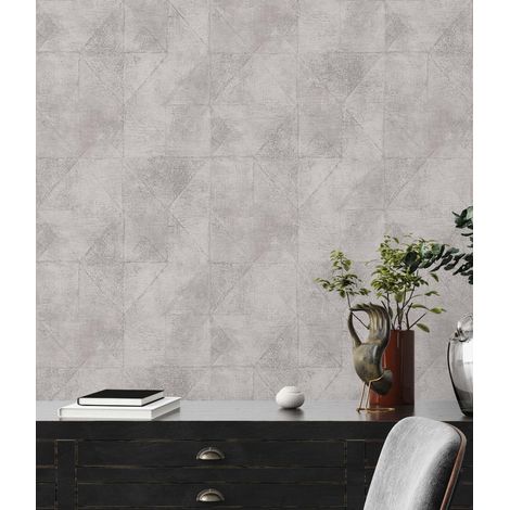 A.S. Creation  Premium Wall 2  389761  Vliestapete  Grafisch  10.05 x 0.53 m  Grau  Wohnzimmer  Schlafzimmer  Flur  Küche  Esszimmer  Badezimmer  Bad  Arbeitszimmer  Büro  Diele (1/5)