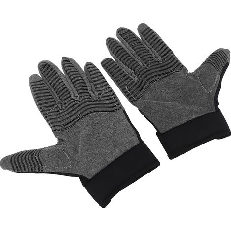 Gants d'extérieur ultra-fins, respirants et absorbant les chocs, pour sports extrêmes (haltérophilie, musculation, fitness), noirs, taille XL. (1/5)
