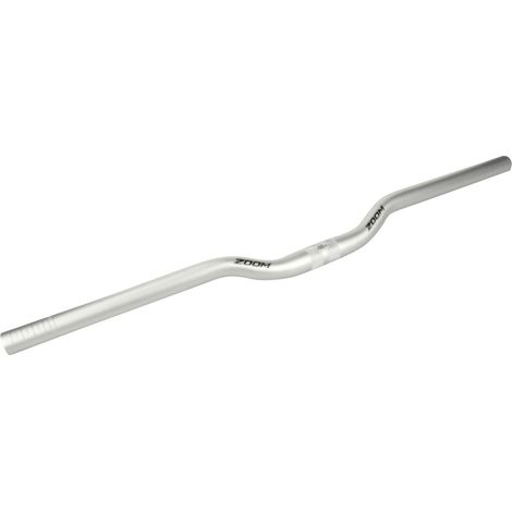 Zoom Lenker Mountainbike für Klemmung ca. 25,4 mm silber Fahrradlenker
