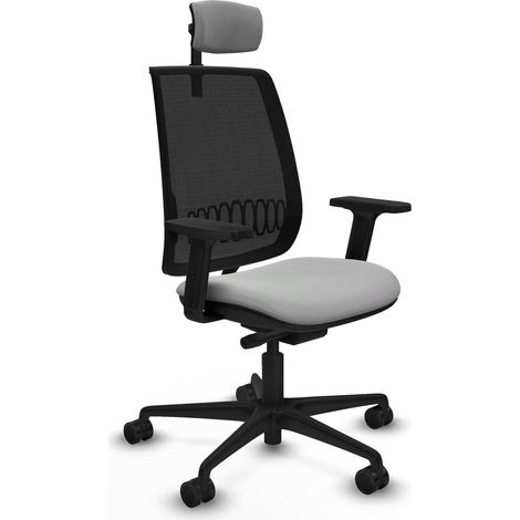 Chaise de bureau piqueras y crespo Alares noir ergonomique 120kg (1/2)