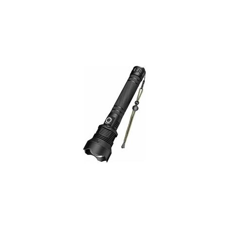 Extrem leistungsstarke LED-Taschenlampe mit 90.000 Lumen, USB-aufladbar, zoombar, wasserdicht, XHP70 (1/5)