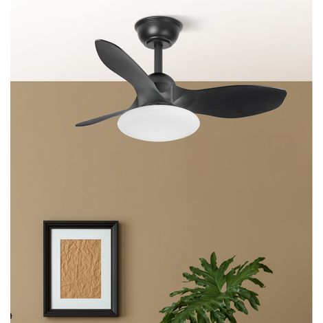 Ventilador Dc Paramo 36w 2880lm Negro 3 Aspas 82d 3000k,4500k,6000k,remoto+tempor+memoria (1/3)
