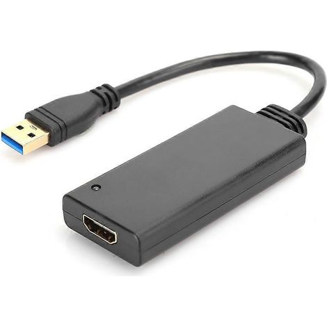 Câble mini USB 3.0 vers HDMI 1080p HD avec audio et vidéo pour TV HD, adaptateur convertisseur pour TV, PC, ordinateur portable, téléphone portable et tablette. Aquaforge (1/5)