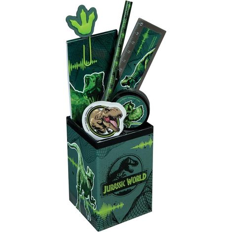 Jurassic World Schulmaterialbehälter, 7-teilig