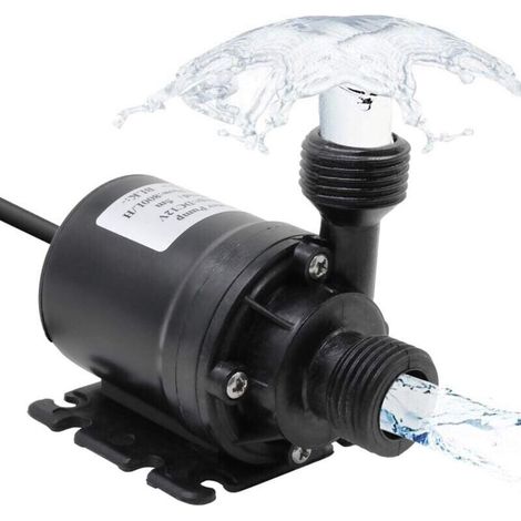 800L/H 5M pompe à eau Submersible DC 12V pompe amphibie pour étang étang Aquarium fontaine solaire piscine Circulation de l'eau (1/3)