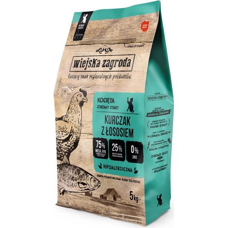 Trockenfutter für Hühner- und Lachskitten vom Bauernhof, 5 kg