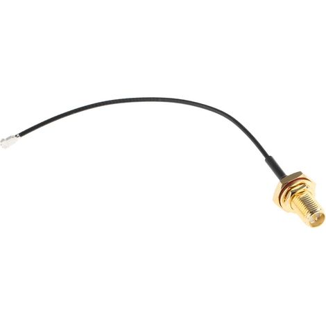 Câble coaxial RF RS PRO, Avec connecteur RP-SMA femelle Noir, 100mm ( Prix pour 1 ) (1/3)