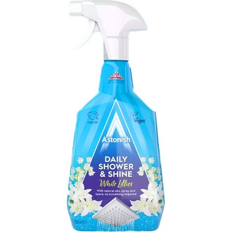 Limpiador de ducha vegano Astonish White Lilies 750 ml