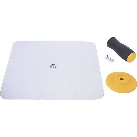 Plaque à enduire en aluminium premium 300x300mm - Lisseuse manuelle pour crépis et plâtre (1/5)