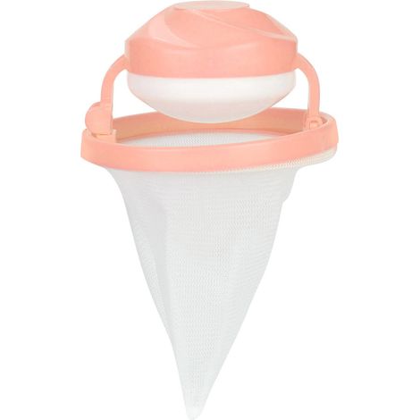 Sac de lavage anti-poils d'animaux en maille flottante pour machine à laver (Rose) (1/5)