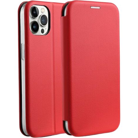 Funda magnética Beline Book para iPhone 15 Pro Max de 6,7 pulgadas, color rojo.