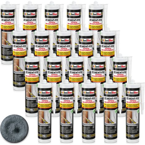 IsolBau Zement-Fix Malta Riparatrice e Sigillante Grigio Scuro 20 x 300ml (1/5)
