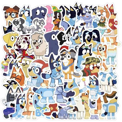 Stickers - fun dogs - 50 pcs (1/5)