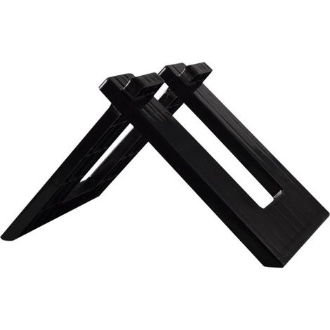 Portabiciclette per bambini, rastrelliera per biciclette junior, deposito biciclette, telaio in PVC rinforzato, 30 cm, nero (1/5)