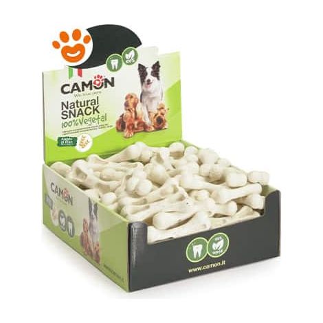 Camon Dog Snack Osso con Amido di Riso - Confezione 60 Pezzi - Snack