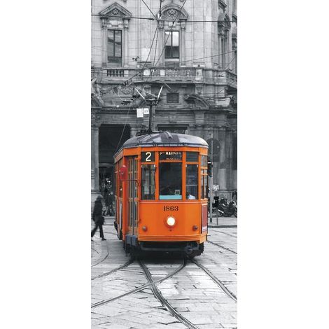 Tram, intissé photo mural, 90 x 202 cm, 1 part (1/3)