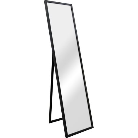 Standspiegel Giovinazzo 150x35 cm neigbar Schwarz [en.casa]