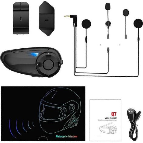 Helm-Intercom Bluetooth-kompatibles Headset 7 Riders 800M Intercomunicador