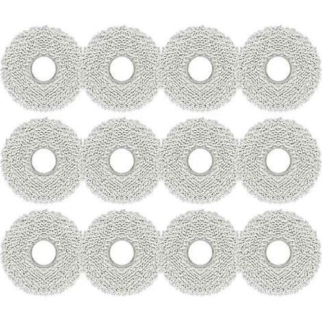 12PCS Lavable Serpillière Cloth pour M30 Pro / C107 Robot Aspirateur Serpillière Rag de remplacement Accessoires Pa (1/5)
