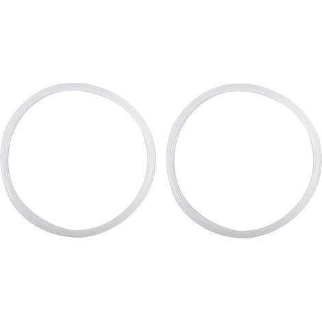 Joint de caoutchouc silicone 20 cm Ø intérieur pour autocuiseur 4L - Lot de 2 anneaux d'étanchéité, joint de rechange compatible marmite à pression, rondelle de remplacement étanche, accessoire cuisin (1/5)