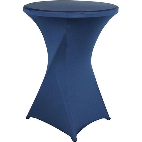 – Funda elástica de spandex para mesa de bistró de 60 cm x 110 cm – Poliéster y elastano – Lavable a máquina a 40 °C – Duradera y reutilizable (1/5)