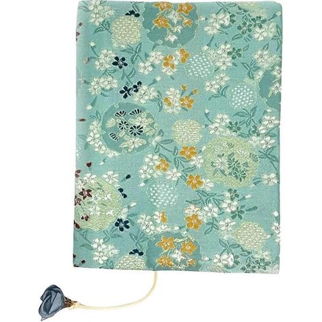 Couverture de livre en tissu, protège-carnet décoratif, étui pratique en tissu pour livre, protection de livre ajustable-20X16.5CM-Green (1/3)