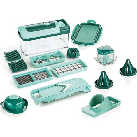 Genius Nicer Dicer Fusion Julietti Set Verde Menta 16 piezas (1/3)