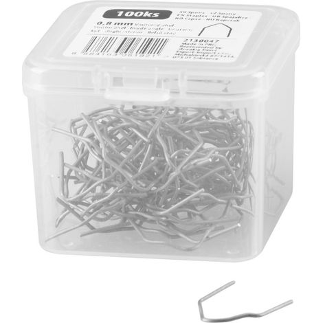Klammer Strend Pro, für Kunststoffschweißpistole, Innenwinkel, 0,8 mm, Packung 100 Stk. (1/2)