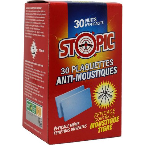 30 Plaquettes anti-Moustiques Pour Diffuseur Electrique - STOPIC