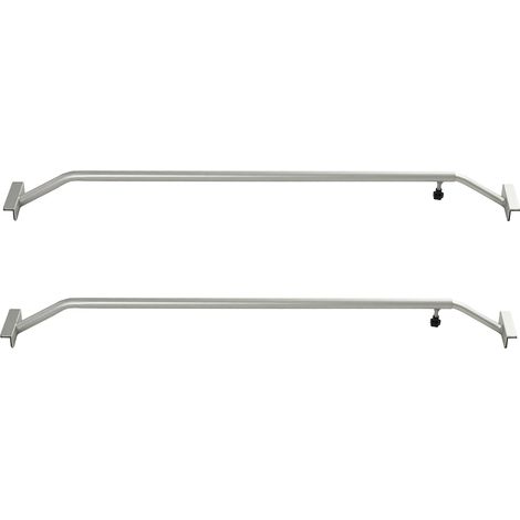 2er Set Alu-Bügel für Anhänger Flach-Planen verstellbar 1065 - 1480mm Planenstütze