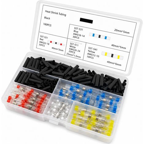 Juego de conectores termorretráctiles de 260 piezas KD12677