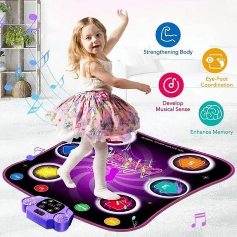 Tapis de Danse pour Enfants - Bluetooth, LED, Cadeau Anniversaire Noël pour Filles (1/5)