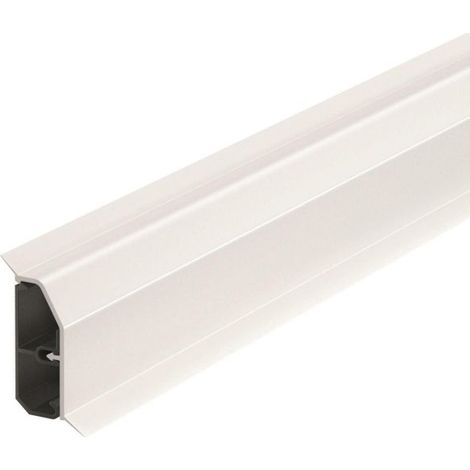 OBO Bettermann Sockelleistenkanal SL-L SLL 2050, 20x2000mm, PVC, Reinweiß (1/4)