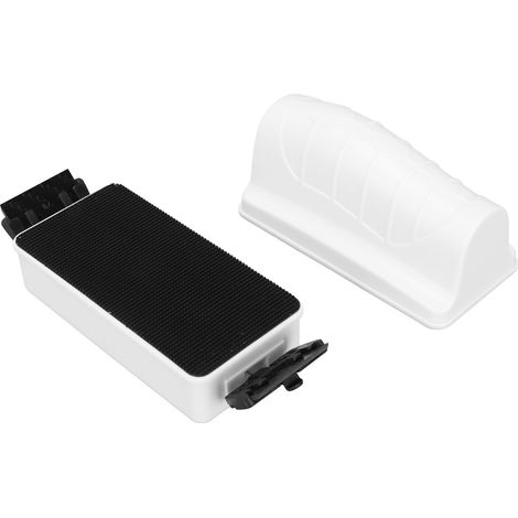 Brosse magnétique double tête pour aquarium, grattoir à suspension magnétique puissant et détachable, nettoyant pour aquarium, brosse magnétique blanche (1/5)