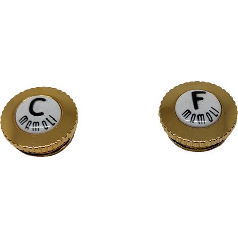 Ricambio coppia placchetta oro acqua calda/fredda serie Epoca Mamoli 20T.3 (1/2)