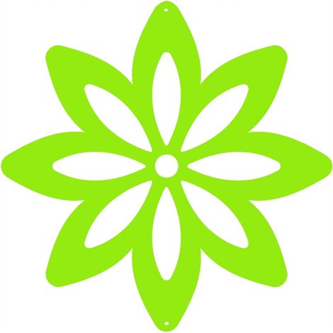 K3 FLOWER Anhänger, durchbrochene Frühlingsdekoration, grünes Ornament
