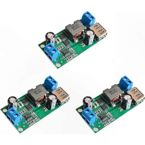 Convertisseur abaisseur 9V 12V 24V 36V vers 5V 5A, régulateur de tension pour véhicule, module d'alimentation stabilisé, adaptateur électrique automobile, convertisseur CC-CV robuste. (1/5)