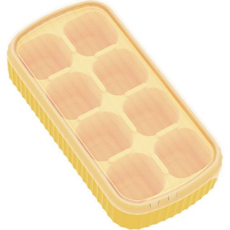 Moule À Glace En Silicone - Avec Couvercle - 8 Logements - Résistant Au Froid - Sans BPA - Pour Maison Et Cuisine - 1 Pièce (1/4)