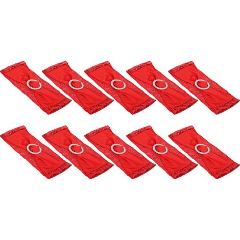 10 Pièces Sangle Élastique de Chaise Rouge avec Boucle Réglable pour Mariage et Événements (1/5)