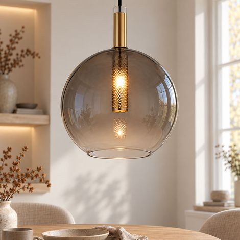 Lampada a sospensione Lampada a pendolo Lampada da sala da pranzo Colori ottone Metallo G9 H 120 cm (1/5)