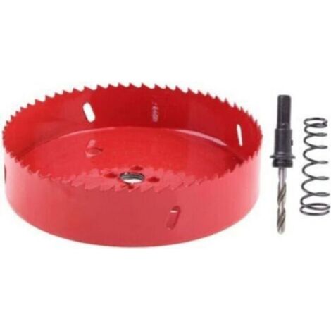 Scie cloche 125 mm – Couronne de forage pour plaque en liège, plastique et plâtre – Pour matériaux de construction secs, bois, méta (1/4)