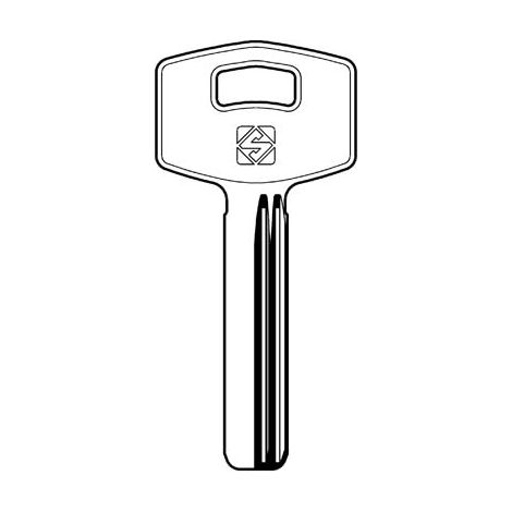 CHIAVE PUNZONATA GRIFO GF1 SILCA - OTTONE NICHELATO- 5 pezzi