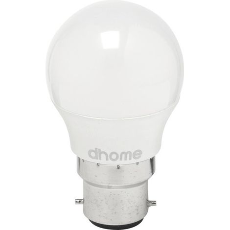 Ampolla LED Esférica con casquillo B22 2700K 470lm - 5 Vatios - Dhome