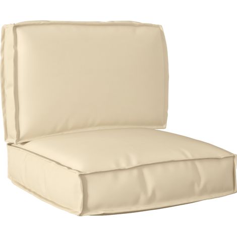 Pallet Cushion Set Oxford Fabric Beige 60 x 60 x 52 cm vidaXL (1/5)