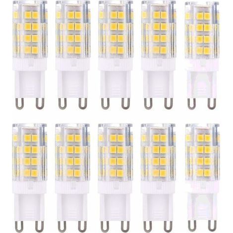 Ampoule LED G9 5W, Equivalent 40W, Blanc Chaud 3000k, 220-240V, Non dimmable, Pack de 10[Classe énergétique A+] (1/4)