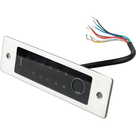 Machine de contrôle d'accès par carte avec clavier rétroéclairé et système de contrôle d'accès par empreinte digitale tactile intégré (1/5)
